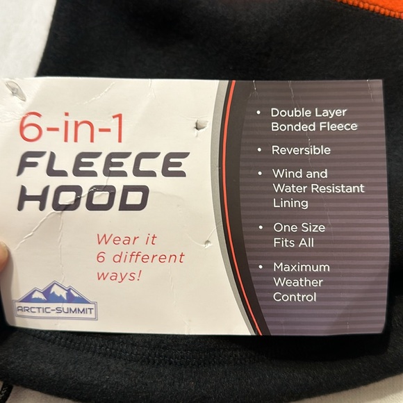 6-in-1 Fleece Hood. Wear it 6 different ways. NWT. One size fits all - Picture 2 of 4